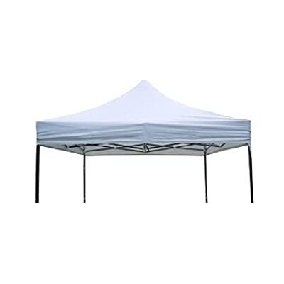 GrecoShop Tetto/Copertura superiore impermeabile per Gazebo 3x3m Bianco (ATTENZIONE !!!!!!!!!! La misura esatta della Copertura superiore impermeabile per Gazebo è 2,90x2,90m) GrecoShop Tetto/Copertura superiore impermeabile per Gazebo 3x3m Bianco (ATTENZIONE !!!!!!!!!! La misura esatta della Copertura superiore impermeabile per Gazebo è 2,90x2,90m)