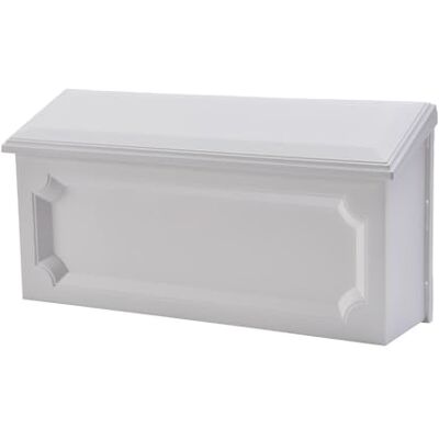 ARCHITECTURAL MAILBOXES Windsor Cassetta delle lettere in plastica, piccola capacità, montaggio a parete, colore: Bianco ARCHITECTURAL MAILBOXES Windsor Cassetta delle lettere in plastica, piccola capacità, montaggio a parete, colore: Bianco