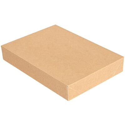 Garcia de Pou 50 pezzi Coperchi senza finestra per scatole 254,78 'Thepack' 240 G/M2 11 x 15 x 2 cm naturale cartone ondulato Nano-Micro Garcia de Pou 50 pezzi Coperchi senza finestra per scatole 254,78 'Thepack' 240 G/M2 11 x 15 x 2 cm naturale cartone ondulato Nano-Micro