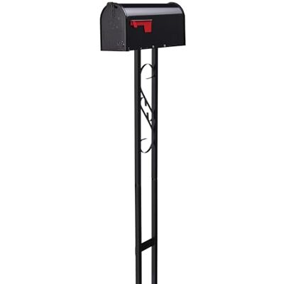 ARCHITECTURAL MAILBOXES Mailbox-to-Go Weather-Resistant Steel Metal Mail Box for Outside with Post, Black, Medium Curbside Mailbox, USPS Approved for Residential Delivery ARCHITECTURAL MAILBOXES Mailbox-to-Go Weather-Resistant Steel Metal Mail Box for Outside with Post, Black, Medium Curbside Mailbox, USPS Approved for Residential Delivery