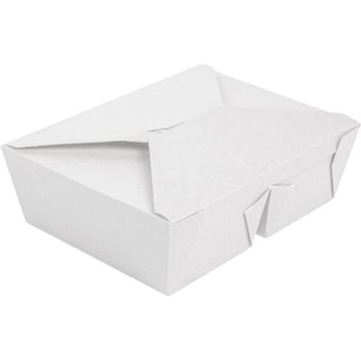 Garcia de Pou 50 pezzi Scatole americane 2 compartimenti 'Thepack' 990 + 990 Ml 250 + 12Pp G/M2 19,6 x 14 x 6,2 cm Bianco cartone ondulato Nano-Micro Garcia de Pou 50 pezzi Scatole americane 2 compartimenti 'Thepack' 990 + 990 Ml 250 + 12Pp G/M2 19,6 x 14 x 6,2 cm Bianco cartone ondulato Nano-Micro