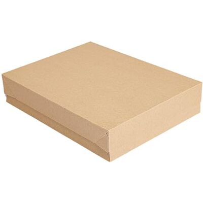 Garcia de Pou 50 pezzi Vassoi + Coperchio 'Thepack' 240 G/M2 19,5 x 11 x 4,5 cm naturale cartone ondulato Nano-Micro Garcia de Pou 50 pezzi Vassoi + Coperchio 'Thepack' 240 G/M2 19,5 x 11 x 4,5 cm naturale cartone ondulato Nano-Micro