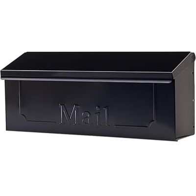 ARCHITECTURAL MAILBOXES Townhouse Cassetta postale da parete, in acciaio zincato, colore: Nero ARCHITECTURAL MAILBOXES Townhouse Cassetta postale da parete, in acciaio zincato, colore: Nero