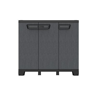 TERRY Ardesia 102B, Armadietto a 3 Ante, Divisorio Verticale, 1 Ripiano Interno Regolabile, Effetto Pietra, da Esterno e Interno Coperto, 102x39x93,5 cm TERRY Ardesia 102B, Armadietto a 3 Ante, Divisorio Verticale, 1 Ripiano Interno Regolabile, Effetto Pietra, da Esterno e Interno Coperto, 102x39x93,5 cm