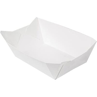 Garcia de Pou 200 unità Barchette 'Thepack' 960 G 230 G/M2 10,6 x 7,2 x 5,2 cm bianco cartone ondulato Nano-Micro Garcia de Pou 200 unità Barchette 'Thepack' 960 G 230 G/M2 10,6 x 7,2 x 5,2 cm bianco cartone ondulato Nano-Micro