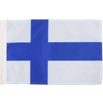 AZ FLAG Bandiera Finlandia 45x30 cm Finlandese Poliestere 100D Asola AZ FLAG Bandiera Finlandia 45x30 cm Finlandese Poliestere 100D Asola