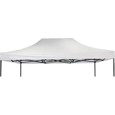 GrecoShop Tetto/Copertura impermeabile per Gazebo 3x4,5m Bianco GrecoShop Tetto/Copertura impermeabile per Gazebo 3x4,5m Bianco