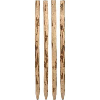 dobar ® Set di 4 pali in legno, 9 x 9 cm, per recinzioni a bastoncini, adatti per 93307 in nocciola pelata, rotondi, lunghezza 120 cm, colore naturale dobar ® Set di 4 pali in legno, 9 x 9 cm, per recinzioni a bastoncini, adatti per 93307 in nocciola pelata, rotondi, lunghezza 120 cm, colore naturale