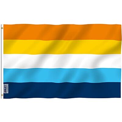 Anley Fly Breeze 3x5 Foot Aroace Pride Flag Colori vivaci e a prova di sbiadimento Testata in tela e doppie cuciture Aromantic Asessuale LGBT Flags poliestere Anley Fly Breeze 3x5 Foot Aroace Pride Flag Colori vivaci e a prova di sbiadimento Testata in tela e doppie cuciture Aromantic Asessuale LGBT Flags poliestere