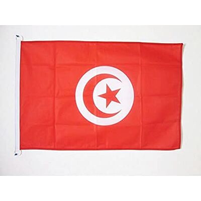 AZ FLAG Bandiera Nautica Tunisia 90x60 cm Poliestere Mesh Anelli Plastica AZ FLAG Bandiera Nautica Tunisia 90x60 cm Poliestere Mesh Anelli Plastica
