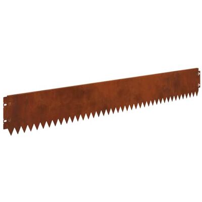vidaXL Bordura per Prato 20 pz 103 x 15 cm Acciaio Ruggine vidaXL Bordura per Prato 20 pz 103 x 15 cm Acciaio Ruggine