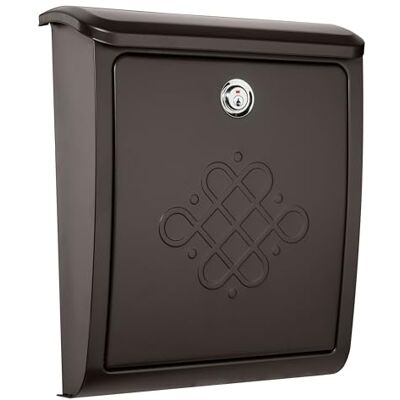 ARCHITECTURAL MAILBOXES Bordeaux Cassetta delle lettere con chiusura a parete, bronzo spazzolato, S ARCHITECTURAL MAILBOXES Bordeaux Cassetta delle lettere con chiusura a parete, bronzo spazzolato, S
