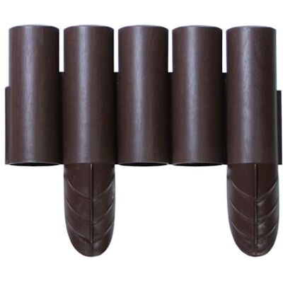 Prosperplast IPAL Plus Palizzata Bordatura da Giardino Recinzione (2,4m, Marrone) Prosperplast IPAL Plus Palizzata Bordatura da Giardino Recinzione (2,4m, Marrone)