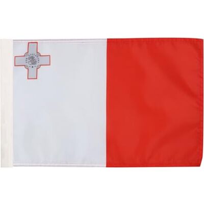 AZ FLAG Bandiera Malta 45x30 cm Stendardo Maltese Poliestere 100D Asola AZ FLAG Bandiera Malta 45x30 cm Stendardo Maltese Poliestere 100D Asola