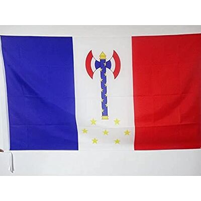AZ FLAG Bandiera della Francia A Quadretti con Guaina per Gambo, 90 x 60 cm AZ FLAG Bandiera della Francia A Quadretti con Guaina per Gambo, 90 x 60 cm
