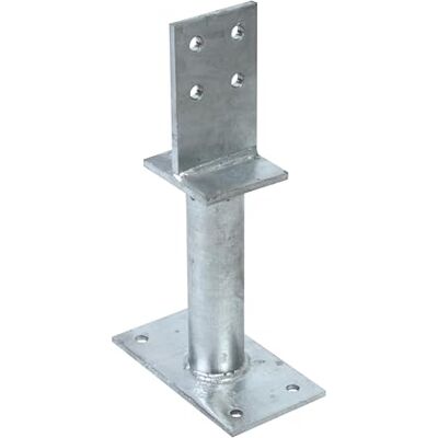 Alberts Supporto per pali a T, colore argento Alberts Supporto per pali a T, colore argento