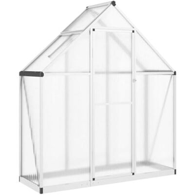 vidaXL Serra con Base Argento 169x58x195 cm in Alluminio vidaXL Serra con Base Argento 169x58x195 cm in Alluminio