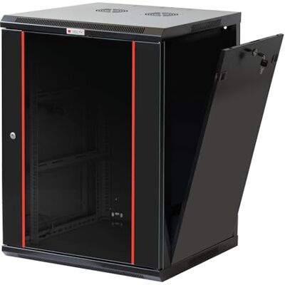 Techly Professional 624063 Armadio Rack 19" a Muro 15 unità Sezione Unica Prof. 450 mm Nero Nero Techly Professional 624063 Armadio Rack 19" a Muro 15 unità Sezione Unica Prof. 450 mm Nero Nero
