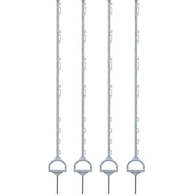 Voss 40 pz. Pali, recinzioni elettriche, in plastica Rinforzata con Fibra di Vetro, Lunghezza 157 cm, con Staffa, Colore Bianco Voss 40 pz. Pali, recinzioni elettriche, in plastica Rinforzata con Fibra di Vetro, Lunghezza 157 cm, con Staffa, Colore Bianco
