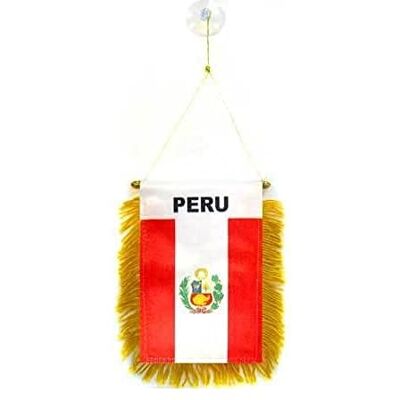 AZ FLAG Bandiera per Auto Perù 15x10 cm Peruviana Poliestere 100D Ventosa Uso esterno bandiera per auto finitura cucita resistente all’esterno AZ FLAG Bandiera per Auto Perù 15x10 cm Peruviana Poliestere 100D Ventosa Uso esterno bandiera per auto finitura cucita resistente all’esterno