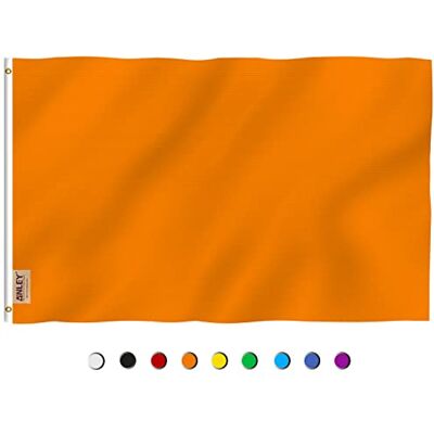Anley Fly Breeze 3x5 Piedi Bandiera Arancione Solido Colori Vividi e Sbiaditi Intestazione Tela e Doppia Cucitura Bandiere Arancioni Semplice Poliestere 3 X 5 Ft Anley Fly Breeze 3x5 Piedi Bandiera Arancione Solido Colori Vividi e Sbiaditi Intestazione Tela e Doppia Cucitura Bandiere Arancioni Semplice Poliestere 3 X 5 Ft