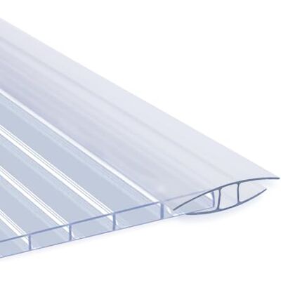 KARAT Piastre alveolari in PVC traslucido per serra, giardino e veranda Resistente ai raggi UV e impermeabile Kit di 14 piastre e 14 connettori 60,5 x 121 cm, spessore 4 mm KARAT Piastre alveolari in PVC traslucido per serra, giardino e veranda Resistente ai raggi UV e impermeabile Kit di 14 piastre e 14 connettori 60,5 x 121 cm, spessore 4 mm