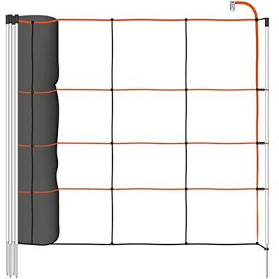 Voss Rete elettrificabile per Pecore TitanLight Net, 50 m di Lunghezza, 90 cm di Altezza, a 1 Punta, Arancione, Rete per recinto Elettrico, Rete per maiali, Rete per capre Voss Rete elettrificabile per Pecore TitanLight Net, 50 m di Lunghezza, 90 cm di Altezza, a 1 Punta, Arancione, Rete per recinto Elettrico, Rete per maiali, Rete per capre