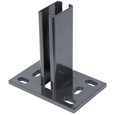 Alberts Staffa portapalo per Pali per Recinzione per cordolo a L, Acciaio, 150 x 100 mm Alberts Staffa portapalo per Pali per Recinzione per cordolo a L, Acciaio, 150 x 100 mm