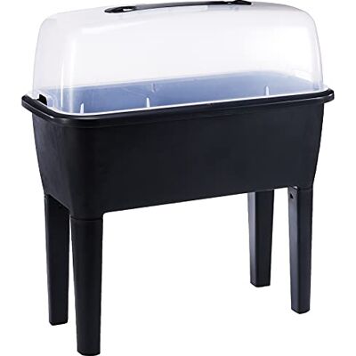 Prosperplast Giardino urbano con serra da 52 litri in polipropilene 77 x 38 x 82 cm antracite Prosperplast Giardino urbano con serra da 52 litri in polipropilene 77 x 38 x 82 cm antracite