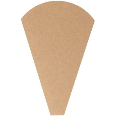Garcia de Pou 100 pezzi Coni Crêpes 'Thepack' 220 G/M2 12 x 2,5 x 19 cm naturale cartone ondulato nano-micro Garcia de Pou 100 pezzi Coni Crêpes 'Thepack' 220 G/M2 12 x 2,5 x 19 cm naturale cartone ondulato nano-micro