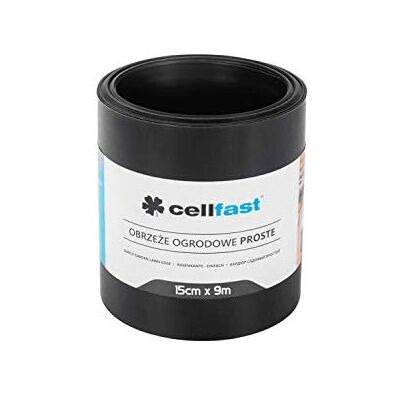 Cellfast Bordo da giardino dritto, diverse lunghezze e colori disponibili, 15 x 9 m, colore: nero Cellfast Bordo da giardino dritto, diverse lunghezze e colori disponibili, 15 x 9 m, colore: nero