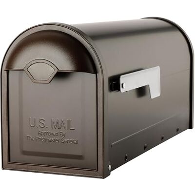 ARCHITECTURAL MAILBOXES Winston Cassetta delle lettere in metallo lucidato a olio, 16,5 x 22 cm, ARCHITECTURAL MAILBOXES Winston Cassetta delle lettere in metallo lucidato a olio, 16,5 x 22 cm,