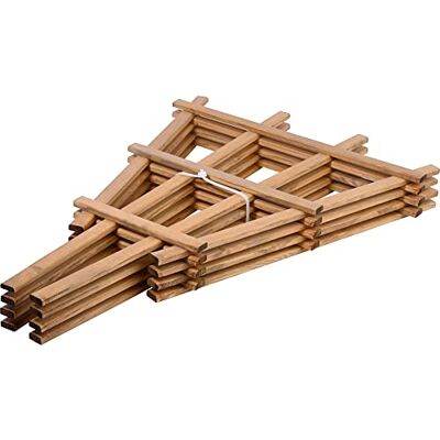 dobar ® Green Label Vieste Set di 4 tralicci in legno, 37 x 1,4 x 59 cm, colore: Marrone dobar ® Green Label Vieste Set di 4 tralicci in legno, 37 x 1,4 x 59 cm, colore: Marrone