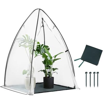 WOLTU Mini Serra Giardino, Anti-Freddo, Verde, per Pomodori, 120x120x180cm Traslucida; Invernale; Stabile; Balcone/Giardino; Telo Nero; Protezione WOLTU Mini Serra Giardino, Anti-Freddo, Verde, per Pomodori, 120x120x180cm Traslucida; Invernale; Stabile; Balcone/Giardino; Telo Nero; Protezione