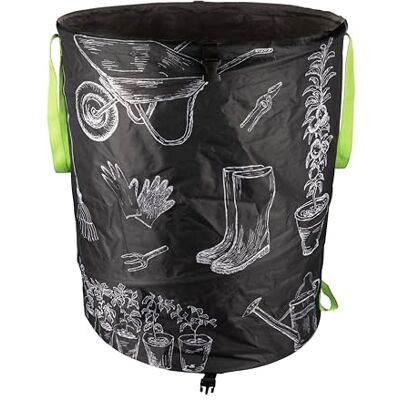 Windhager Giardino Pop-up Bag Motiv in Tessuto Oxford 600D 180 litro Sacchi Giardinaggio, Sacco raccogli Foglie, Sacchi per Rifiuti da Giardino Sacchetto da Giardino Riutilizzabile Windhager Giardino Pop-up Bag Motiv in Tessuto Oxford 600D 180 litro Sacchi Giardinaggio, Sacco raccogli Foglie, Sacchi per Rifiuti da Giardino Sacchetto da Giardino Riutilizzabile