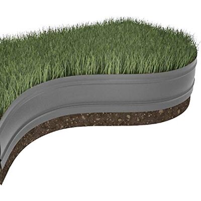 Windhager Bordo per aiuole e aiuole, Bordo Elastico, 8 m x 12,5 cm, Windhager Bordo per aiuole e aiuole, Bordo Elastico, 8 m x 12,5 cm,