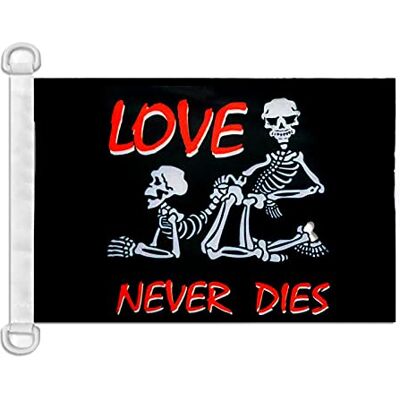 AZ FLAG Bandiera Nautica Pirata L'Amore dura per sempre 45x30 cm AZ FLAG Bandiera Nautica Pirata L'Amore dura per sempre 45x30 cm