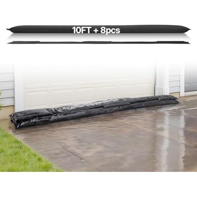 VEVOR Barriera Antiallagamento 305x21 cm Set di Sacchi di Sabbia dall'Acqua per Protezione dalle Inondazioni Sacco di Protezione Antiallagamento per Porte di Garage Officina Barriera Sacchi 8pz VEVOR Barriera Antiallagamento 305x21 cm Set di Sacchi di Sabbia dall'Acqua per Protezione dalle Inondazioni Sacco di Protezione Antiallagamento per Porte di Garage Officina Barriera Sacchi 8pz