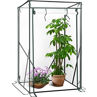 WOLTU Serra Giardino Tipi, Porta Avvolgibile, 100x50x150/136cm, Trasparente WOLTU Serra Giardino Tipi, Porta Avvolgibile, 100x50x150/136cm, Trasparente