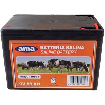AMA Batteria Zinco Carbone 9V 55A per Recinti Elettrici AMA Batteria Zinco Carbone 9V 55A per Recinti Elettrici