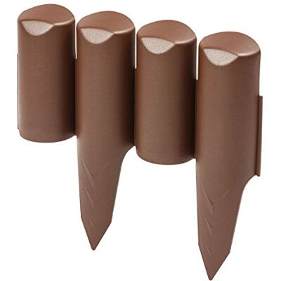 Prosperplast Palizzata da giardino Palisada, dimensioni (mm) 2500x45x228/130, colore Marrone Prosperplast Palizzata da giardino Palisada, dimensioni (mm) 2500x45x228/130, colore Marrone