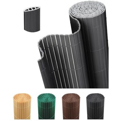 paramondo Canniccio PVC Recinzione Frangivista Triplo Rinforzo Paravista, Resistente ai Raggi UV Resistente, Impermeabile, Protettivo Frangivento per Giardino, Balcone & Terrazza, 120 x 300 cm, Grigio paramondo Canniccio PVC Recinzione Frangivista Triplo Rinforzo Paravista, Resistente ai Raggi UV Resistente, Impermeabile, Protettivo Frangivento per Giardino, Balcone & Terrazza, 120 x 300 cm, Grigio