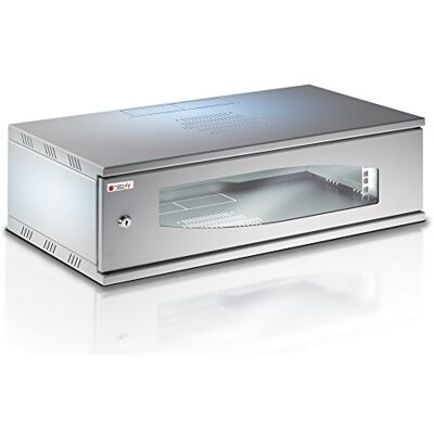 Techly Professional 104592 Armadio Rack 19" a Muro 3U Prof. 320 Grigio Assemblato Grigio Techly Professional 104592 Armadio Rack 19" a Muro 3U Prof. 320 Grigio Assemblato Grigio