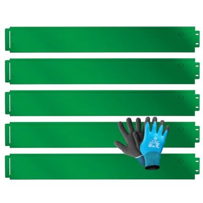 KESSER ® Bordo per l'erba 10m 100x14cm Bordo per l'erba Bordo per lo sfalcio Palizzata metallica Verde KESSER ® Bordo per l'erba 10m 100x14cm Bordo per l'erba Bordo per lo sfalcio Palizzata metallica Verde