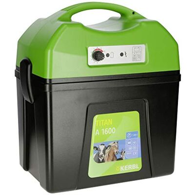 Kerbl Titan A 1600 Recinzione elettrica a batteria, 1,6 J, dispositivo a batteria, 12 Volt Kerbl Titan A 1600 Recinzione elettrica a batteria, 1,6 J, dispositivo a batteria, 12 Volt