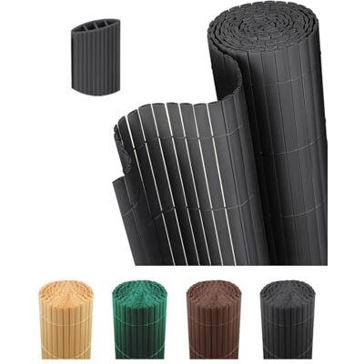 paramondo Canniccio PVC Recinzione Frangivista Triplo Rinforzo Paravista, Resistente ai Raggi UV Resistente, Impermeabile, Protettivo Frangivento per Giardino, Balcone & Terrazza, 150 x 300 cm, Grigio paramondo Canniccio PVC Recinzione Frangivista Triplo Rinforzo Paravista, Resistente ai Raggi UV Resistente, Impermeabile, Protettivo Frangivento per Giardino, Balcone & Terrazza, 150 x 300 cm, Grigio
