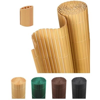 paramondo Canniccio PVC Recinzione Frangivista Triplo Rinforzo Paravista, Resistente ai Raggi UV Resistente, Impermeabile, Protettivo Frangivento per Giardino, Balcone & Terrazza, 80 x 300 cm, bambù paramondo Canniccio PVC Recinzione Frangivista Triplo Rinforzo Paravista, Resistente ai Raggi UV Resistente, Impermeabile, Protettivo Frangivento per Giardino, Balcone & Terrazza, 80 x 300 cm, bambù