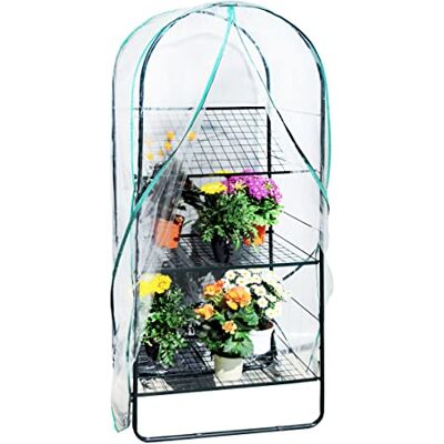 STI Serra 70x45x170cm Casetta da giardino per coltivazione piante domeca metallo e PVC STI Serra 70x45x170cm Casetta da giardino per coltivazione piante domeca metallo e PVC