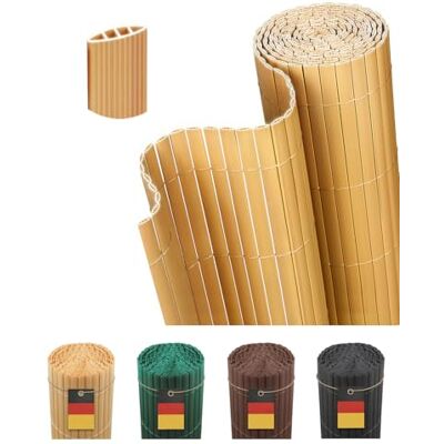 paramondo Canniccio PVC Recinzione Frangivista Triplo Rinforzo Paravista, Resistente ai Raggi UV Resistente, Impermeabile, Protettivo Frangivento per Giardino, Balcone & Terrazza, 60 x 300 cm, bambù paramondo Canniccio PVC Recinzione Frangivista Triplo Rinforzo Paravista, Resistente ai Raggi UV Resistente, Impermeabile, Protettivo Frangivento per Giardino, Balcone & Terrazza, 60 x 300 cm, bambù