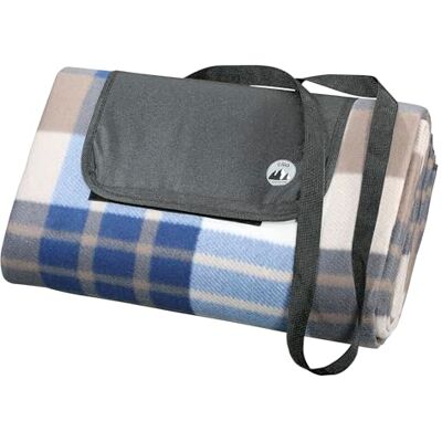 Cilio Coperta da picnic Weekend marrone, coperta in pile, 145 x 130 cm, fondo impermeabile, coperta da spiaggia con pratica maniglia Cilio Coperta da picnic Weekend marrone, coperta in pile, 145 x 130 cm, fondo impermeabile, coperta da spiaggia con pratica maniglia
